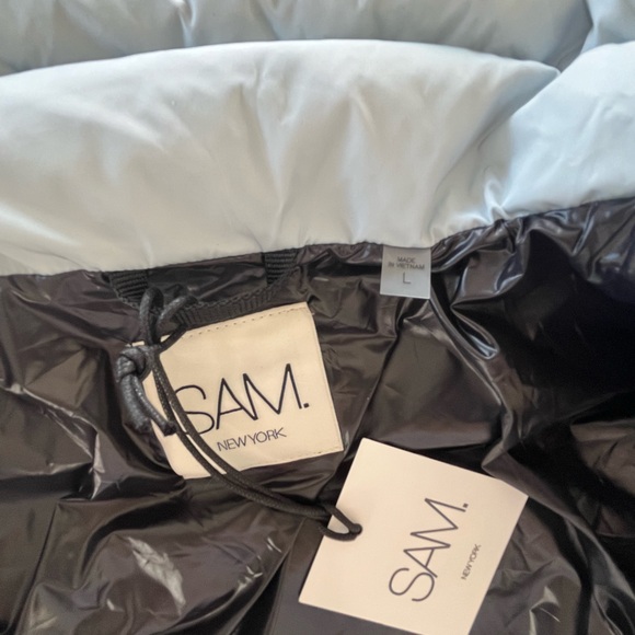 SAM. New York - Matte Luna Down Puffer Jacket Glacier Blue - Size Large - NWT - Picture 5 of 16